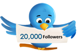 20000 twitter followers